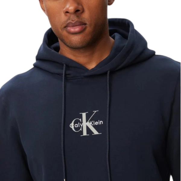 Calvin Klein - Ανδρική Μακρυμάνικη Φούτερ Μπλούζα με Κουκούλα LV04RG279G-CEF Mπλε LV04RG279G-CEF
