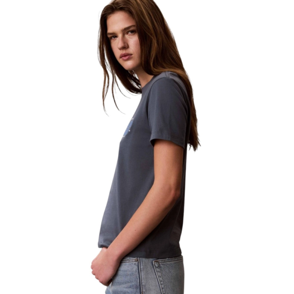 Calvin Klein - Γυναικείο T-Shirt Classic Left Chest Graphic LV047G836G-CEG Γκρι LV047G836G-CEG