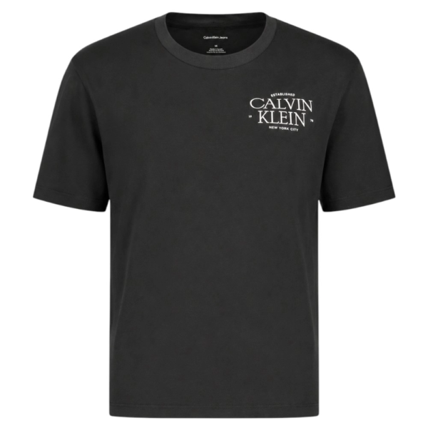 Calvin Klein - Γυναικείο T-Shirt Classic Left Chest Graphic LV047G836G-UB1 Μαύρο
