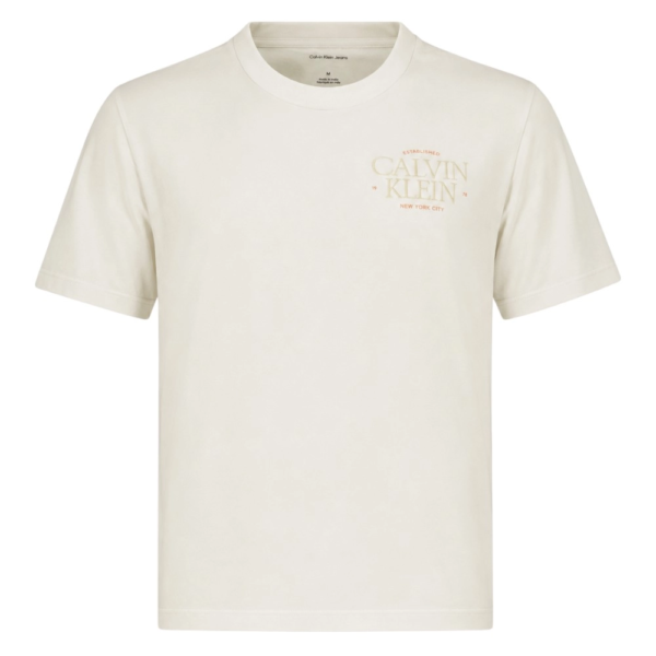 Calvin Klein - Γυναικείο T-Shirt Classic Left Chest Graphic LV047G836G-YAF Λευκό