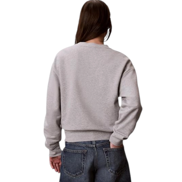Calvin Klein - Γυναικείο Φούτερ Ls French Terry Monologo Crew LV047G823G-P79 Γκρι LV047G823G-P79