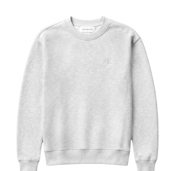 Calvin Klein - Γυναικείο Φούτερ Ls Rlxd Monogram French Terry Cr LV047F223G-P74 Γκρι