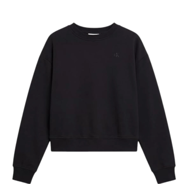 Calvin Klein - Γυναικείο Φούτερ Ls Rlxd Monogram French Terry Cr LV047F223G-UB1 Μαύρο