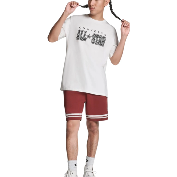 Converse - Ανδρικό T‑shirt All Star Tee CVM5T163-100 Λευκό CVM5T163-100