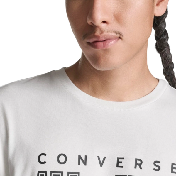Converse - Ανδρικό T‑shirt All Star Tee CVM5T163-100 Λευκό CVM5T163-100