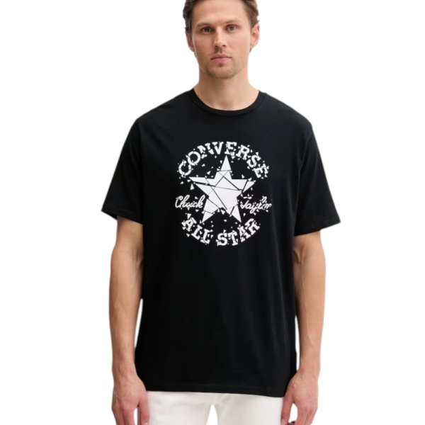 Converse - Ανδρικό T‑shirt Broken Glass CVM6T087-001 Μαύρο