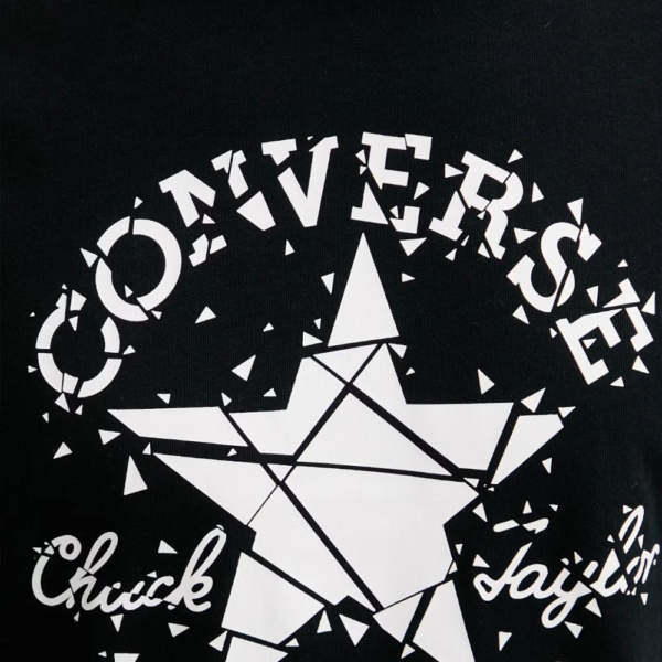 Converse - Ανδρικό T‑shirt Broken Glass CVM6T087-001 Μαύρο CVM6T087-001