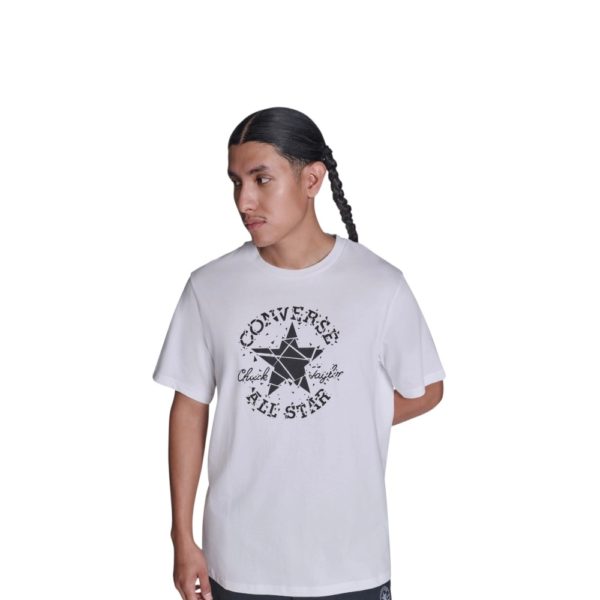 Converse - Ανδρικό T‑shirt Broken Glass CVM6T087-100 Λευκό