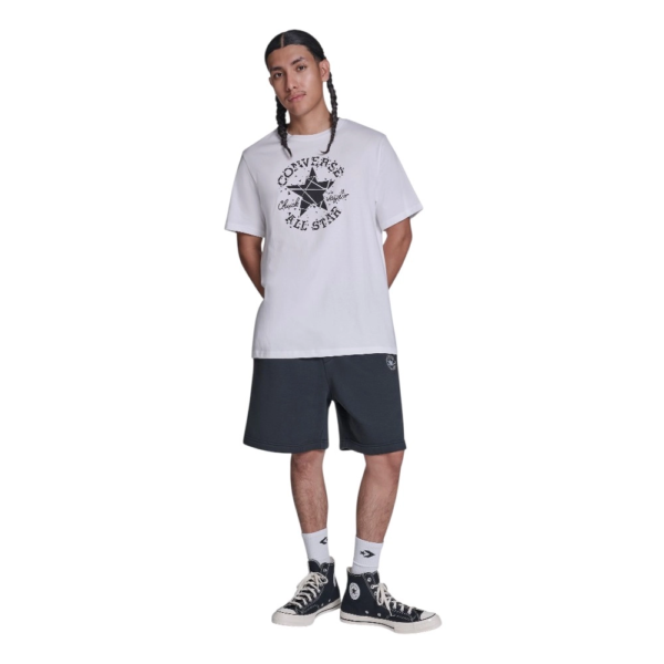 Converse - Ανδρικό T‑shirt Broken Glass CVM6T087-100 Λευκό CVM6T087-100