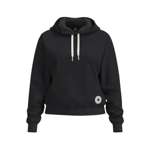 Converse - Γυναικεία Μπλούζα Φούτερ Chuck Taylor Patch CVW6H117-001 Μαύρο CVW6H117-001