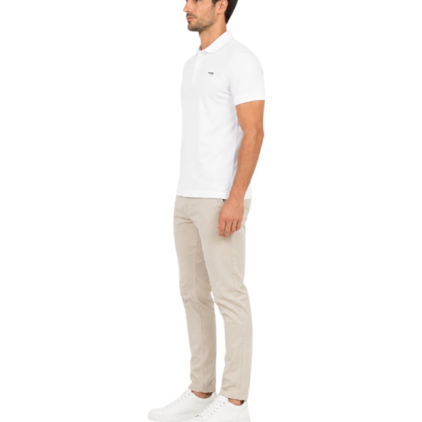 Lotto - Ανδρικό Κοντομάνικο Αθλητικό T-Shirt Polo Athletic Casual LO61520M-0001 Λευκό LO61520M-0001
