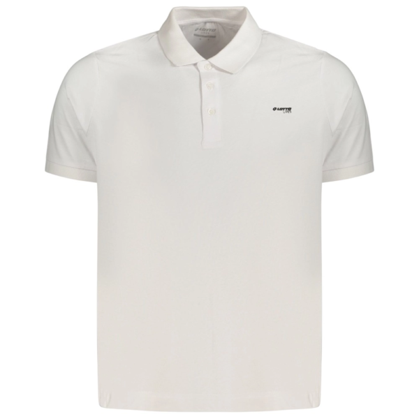 Lotto - Ανδρικό Κοντομάνικο Αθλητικό T-Shirt Polo Athletic Casual LO61520M-0001 Λευκό LO61520M-0001