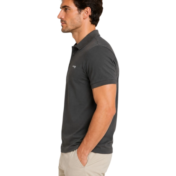 Lotto - Ανδρικό Κοντομάνικο Αθλητικό T-Shirt Polo Athletic Casual LO61520M-0002 Μαύρο LO61520M-0002