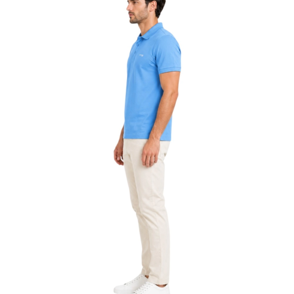 Lotto - Ανδρικό Κοντομάνικο Αθλητικό T-Shirt Polo Athletic Casual LO61520M-4139 Γαλάζιο LO61520M-4139