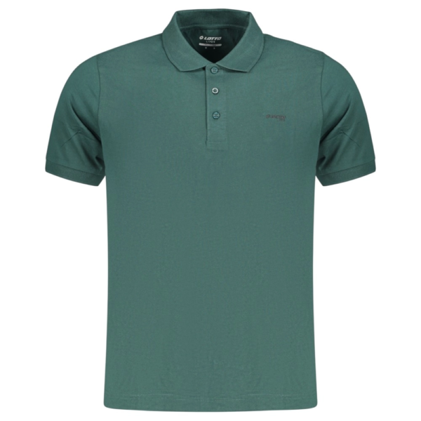 Lotto - Ανδρικό Κοντομάνικο Αθλητικό T-Shirt Polo Athletic Casual LO61520M-5320 Πράσινο Σκούρο LO61520M-5320