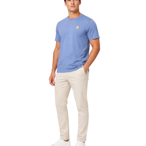 Marina Militaire - Ανδρικό Κοντομάνικο Μπλουζάκι T-Shirt MYT189C-0049 Μπλε Ραφ MYT189C-0049