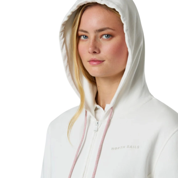 North Sails- French Terry zipper 091241-000-0105 Λευκό 091241-000-0105