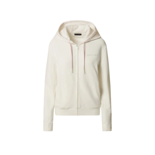North Sails- French Terry zipper 091241-000-0105 Λευκό