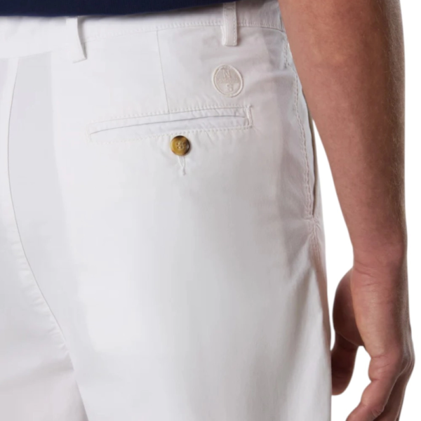 North Sails - Ανδρική Βερμούδα Freedom chino 673409-000-0101 Λευκό 673409-000-0101