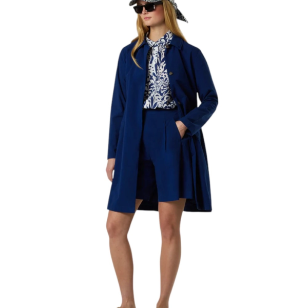North Sails- Γυναικεία Καμπαρντίνα Peachskin Trench Jacket 000061-000-0805 Μπλε Ναυτικό 000061-000-0805