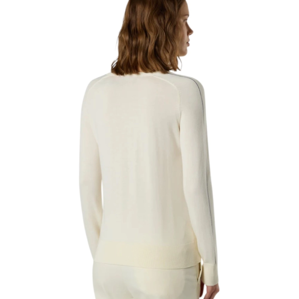 North Sails- Γυναικεία Μπλούζα Πουλόβερ Viscose Cotton 095536-000-0105 Λευκό 095536-000-0105