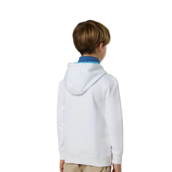 North Sails - Παιδική Ζακέτα Φούτερ με Κουκούλα 792091-000-0101 Λευκό 792091-000-0101