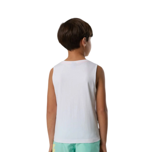 North Sails - Παιδικό Αμάνικο Μπλουζάκι Τank Τop 795228-000-0101 Λευκό 795228-000-0101