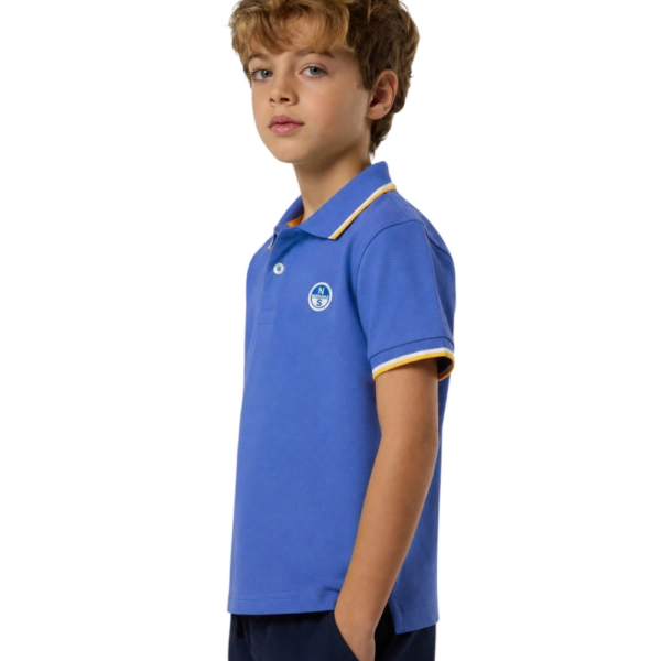 North Sails - Παιδικό Κοντομάνικο Μπλουζάκι Polo Logo Patch 794490-000-0790 Μπλε 794490-000-0790