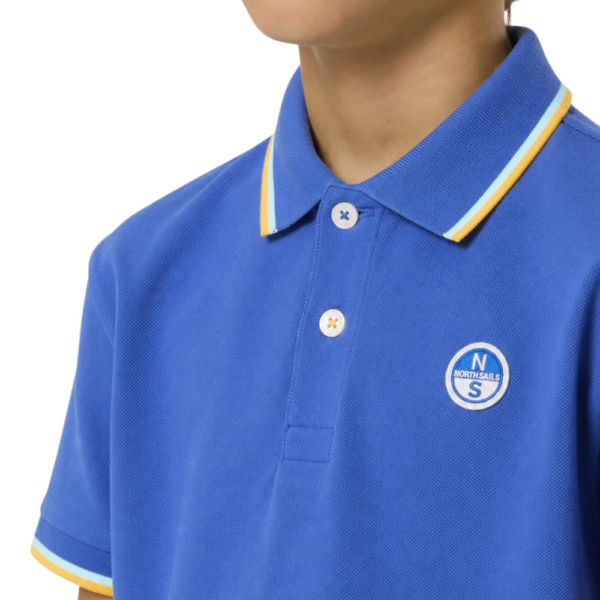 North Sails - Παιδικό Κοντομάνικο Μπλουζάκι Polo Logo Patch 794490-000-0790 Μπλε 794490-000-0790