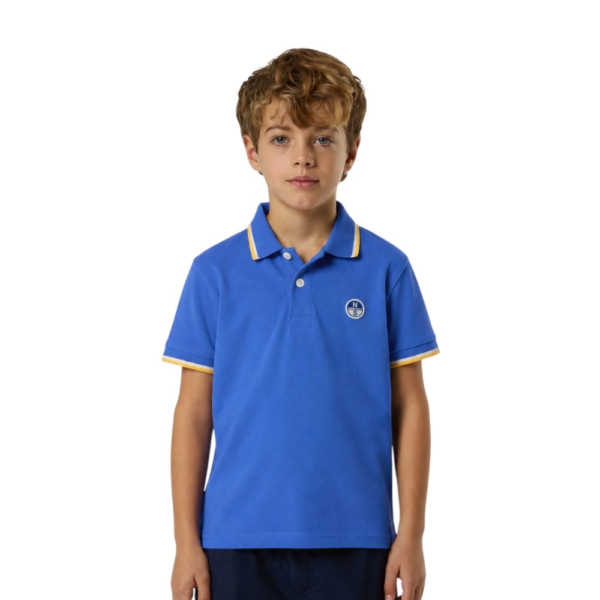North Sails - Παιδικό Κοντομάνικο Μπλουζάκι Polo Logo Patch 794490-000-0790 Μπλε 794490-000-0790