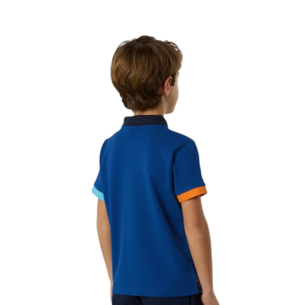 North Sails - Παιδικό Κοντομάνικο Μπλουζάκι Polo Mismatch Cuffs 794491-000-0790 Μπλε 794491-000-0790