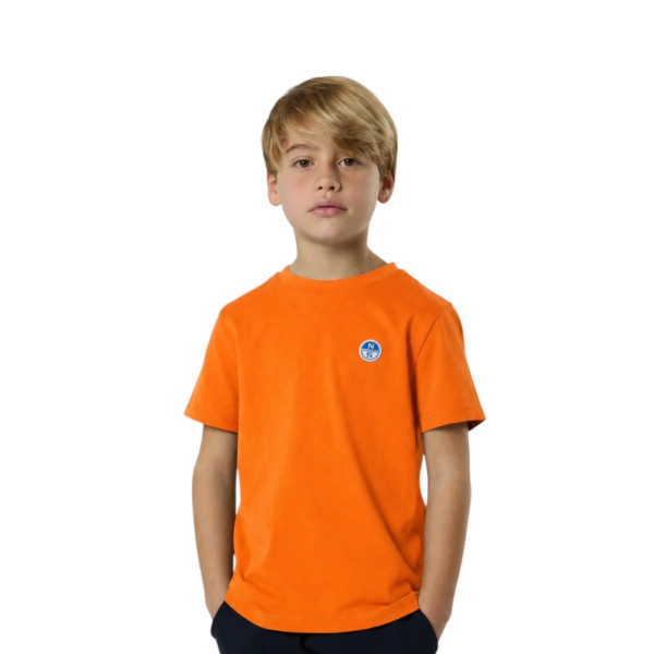 North Sails - Παιδικό Κοντομάνικο Μπλουζάκι T-Shirt Logo Patch 795226-000-0719 Πορτοκαλί 795226-000-0719