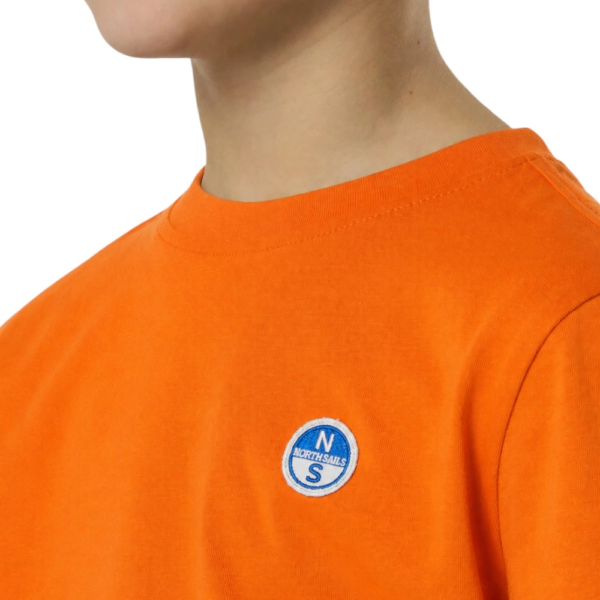 North Sails - Παιδικό Κοντομάνικο Μπλουζάκι T-Shirt Logo Patch 795226-000-0719 Πορτοκαλί 795226-000-0719