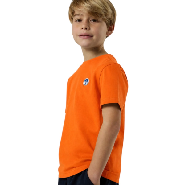 North Sails - Παιδικό Κοντομάνικο Μπλουζάκι T-Shirt Logo Patch 795226-000-0719 Πορτοκαλί 795226-000-0719