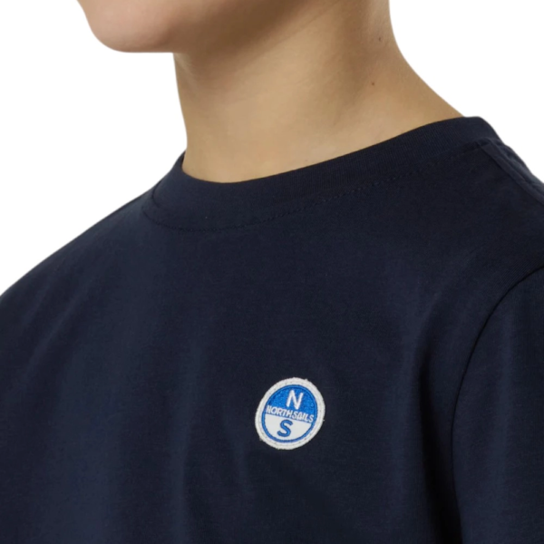 North Sails - Παιδικό Κοντομάνικο Μπλουζάκι T-Shirt Logo Patch 795226-000-0802 Μπλε Ναυτικό 795226-000-0802