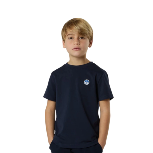 North Sails - Παιδικό Κοντομάνικο Μπλουζάκι T-Shirt Logo Patch 795226-000-0802 Μπλε Ναυτικό 795226-000-0802