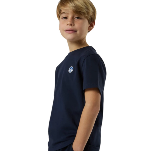 North Sails - Παιδικό Κοντομάνικο Μπλουζάκι T-Shirt Logo Patch 795226-000-0802 Μπλε Ναυτικό 795226-000-0802