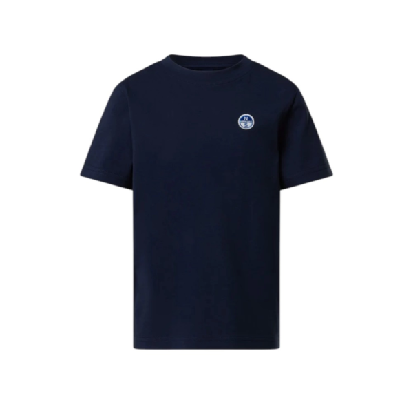 North Sails - Παιδικό Κοντομάνικο Μπλουζάκι T-Shirt Logo Patch 795226-000-0802 Μπλε Ναυτικό