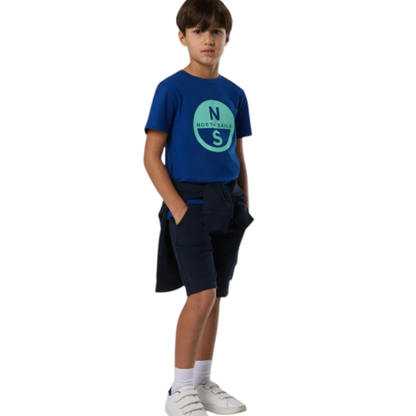 North Sails - Παιδικό Κοντομάνικο Μπλουζάκι T-Shirt Maxi Logo 795225-000-0790 Μπλε 795225-000-0790