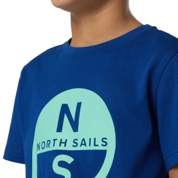 North Sails - Παιδικό Κοντομάνικο Μπλουζάκι T-Shirt Maxi Logo 795225-000-0790 Μπλε 795225-000-0790