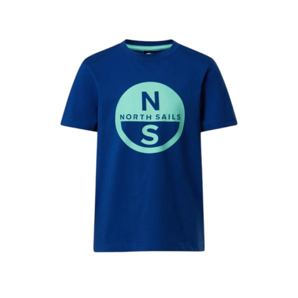 North Sails - Παιδικό Κοντομάνικο Μπλουζάκι T-Shirt Maxi Logo 795225-000-0790 Μπλε