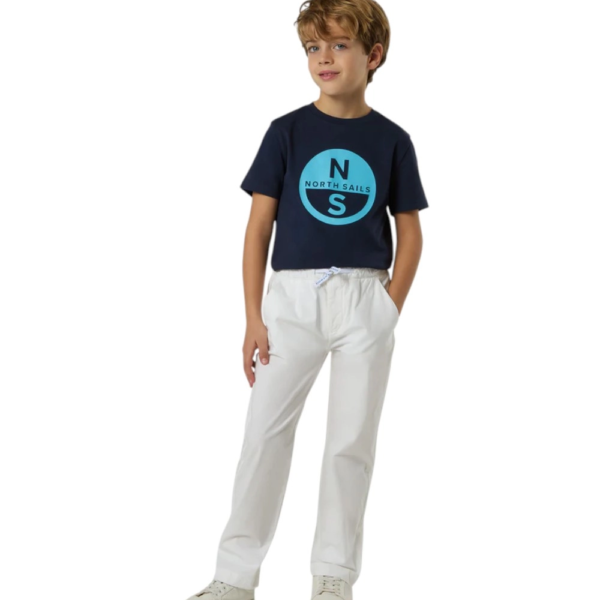 North Sails - Παιδικό Κοντομάνικο Μπλουζάκι T-Shirt Maxi Logo 795225-000-0802 Μπλε Ναυτικό 795225-000-0802