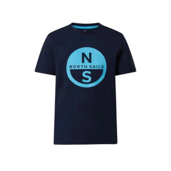 North Sails - Παιδικό Κοντομάνικο Μπλουζάκι T-Shirt Maxi Logo 795225-000-0802 Μπλε Ναυτικό