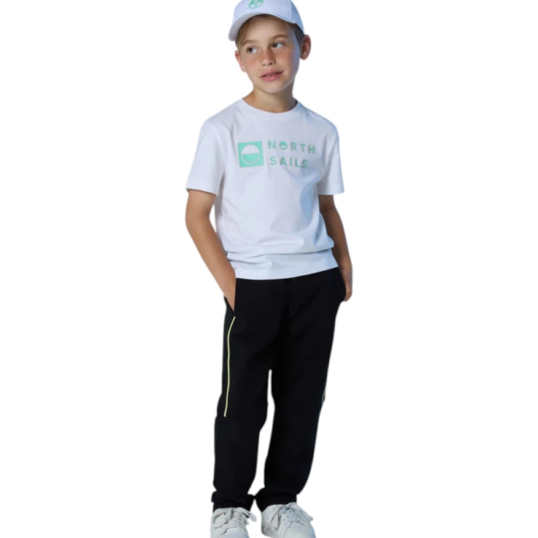 North Sails - Παιδικό Κοντομάνικο Μπλουζάκι T-Shirt Print 795227-000-0101 Λευκό 795227-000-0101
