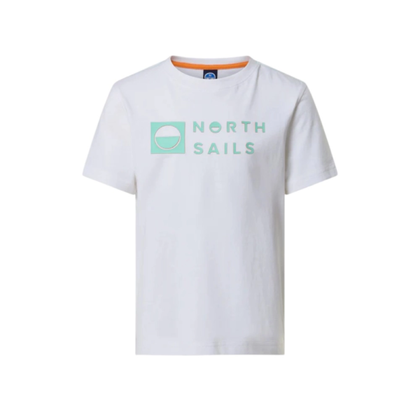 North Sails - Παιδικό Κοντομάνικο Μπλουζάκι T-Shirt Print 795227-000-0101 Λευκό