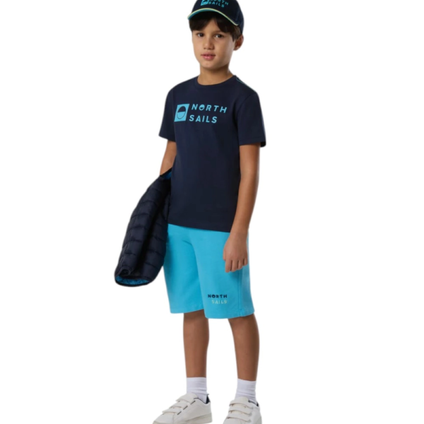 North Sails - Παιδικό Κοντομάνικο Μπλουζάκι T-Shirt Print 795227-000-0802 Μπλε Ναυτικό 795227-000-0802
