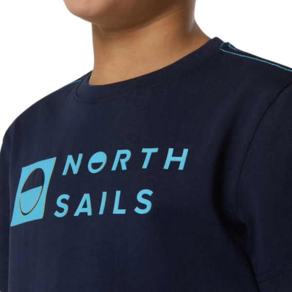 North Sails - Παιδικό Κοντομάνικο Μπλουζάκι T-Shirt Print 795227-000-0802 Μπλε Ναυτικό 795227-000-0802