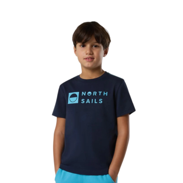 North Sails - Παιδικό Κοντομάνικο Μπλουζάκι T-Shirt Print 795227-000-0802 Μπλε Ναυτικό 795227-000-0802