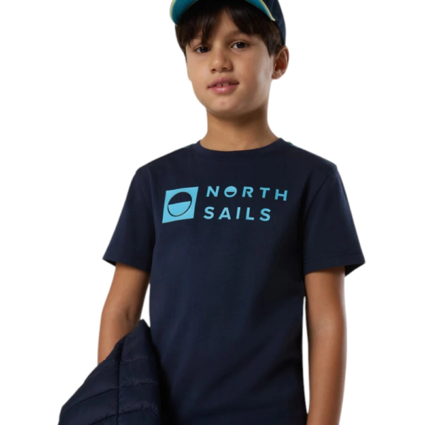 North Sails - Παιδικό Κοντομάνικο Μπλουζάκι T-Shirt Print 795227-000-0802 Μπλε Ναυτικό 795227-000-0802