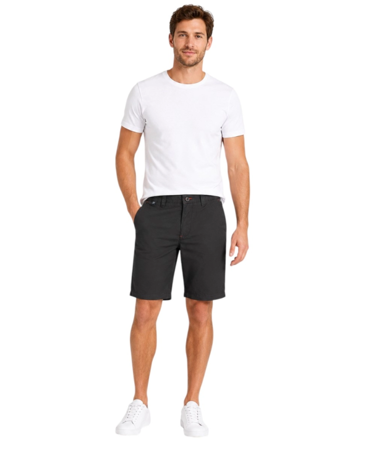 Norway Nautical School - Ανδρική Βερμούδα Chino 838520-BLACK Μαύρο